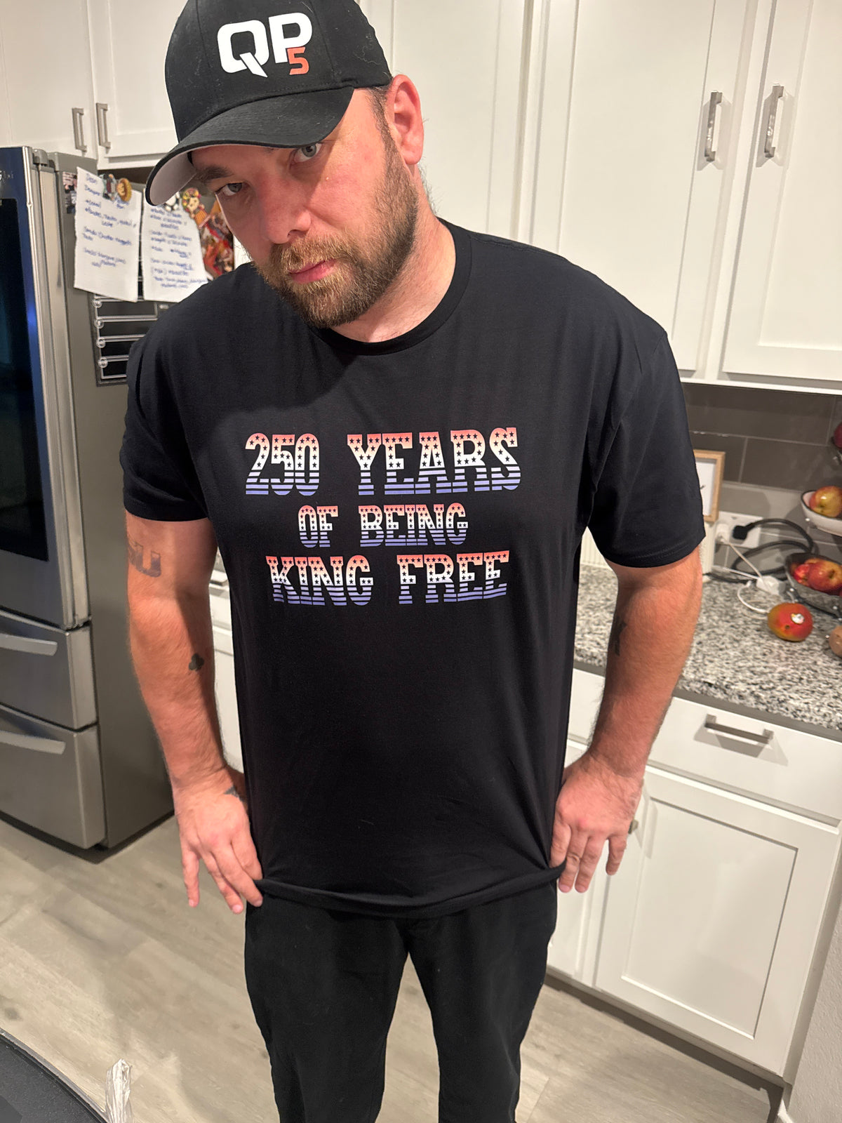 250 Years King Free T-Shirt