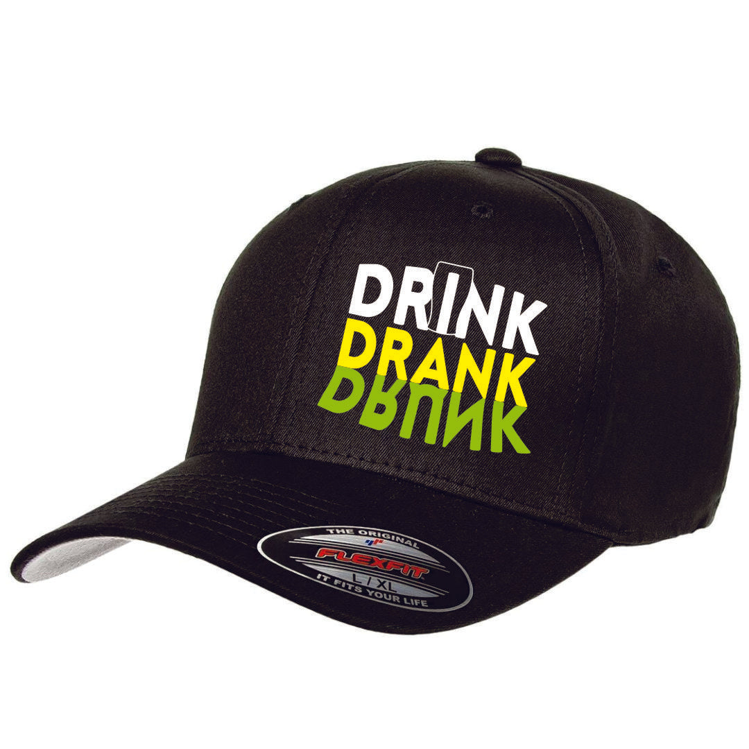 Drink Drank Drunk Flex Fit Hat