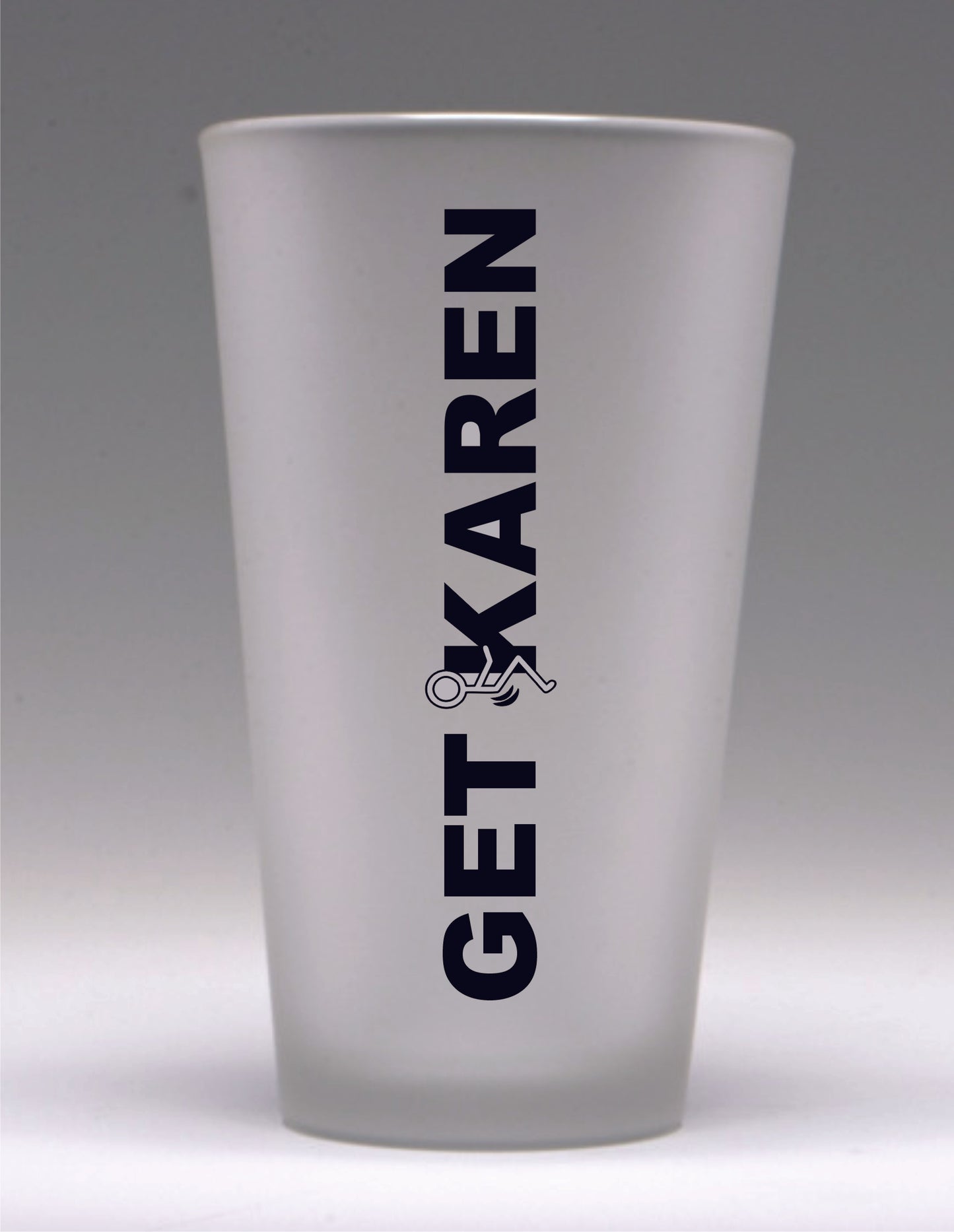 Get Fucked Karen Full Logo Frosted Pint Glass