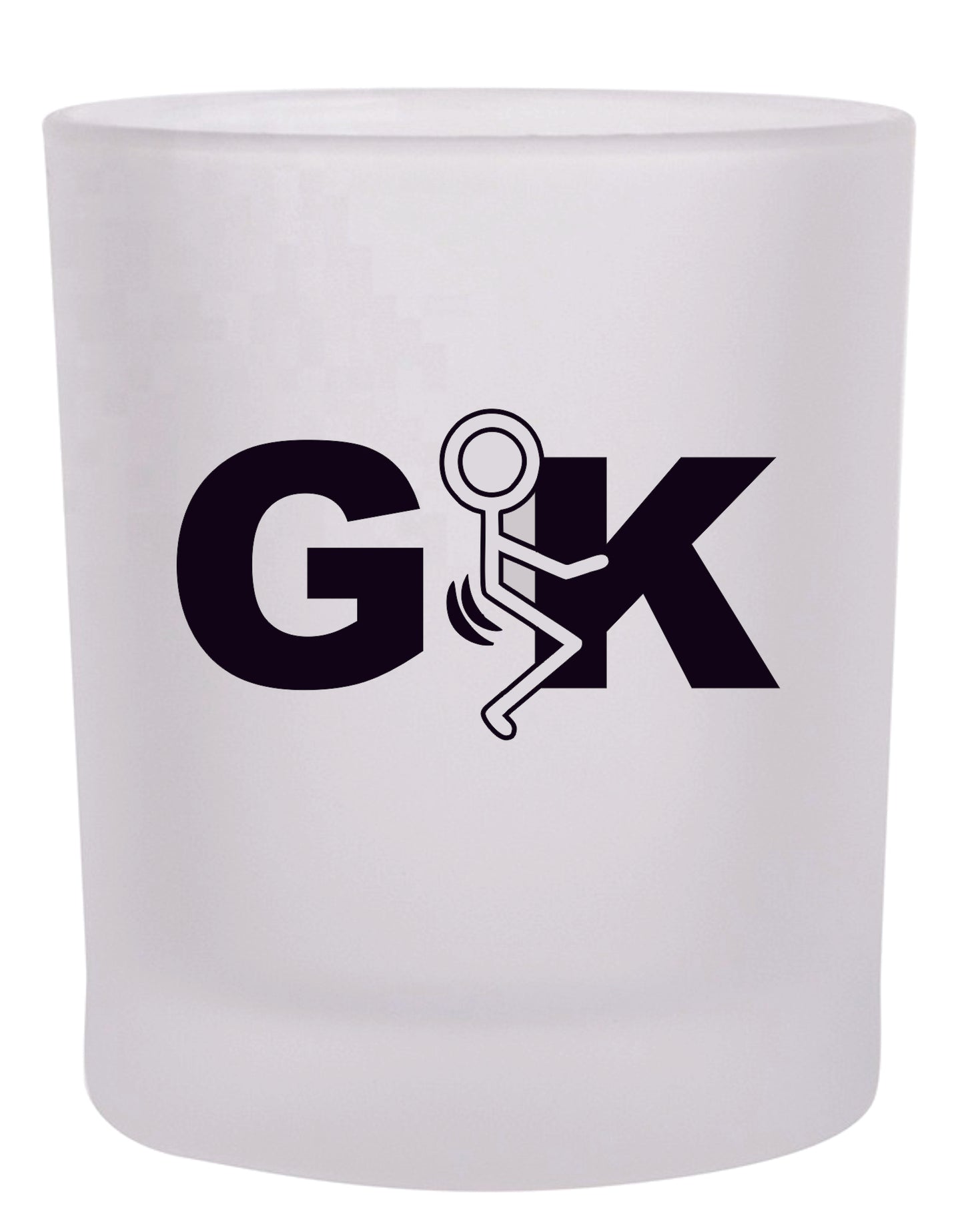 GFK Frosted Rocks Glass