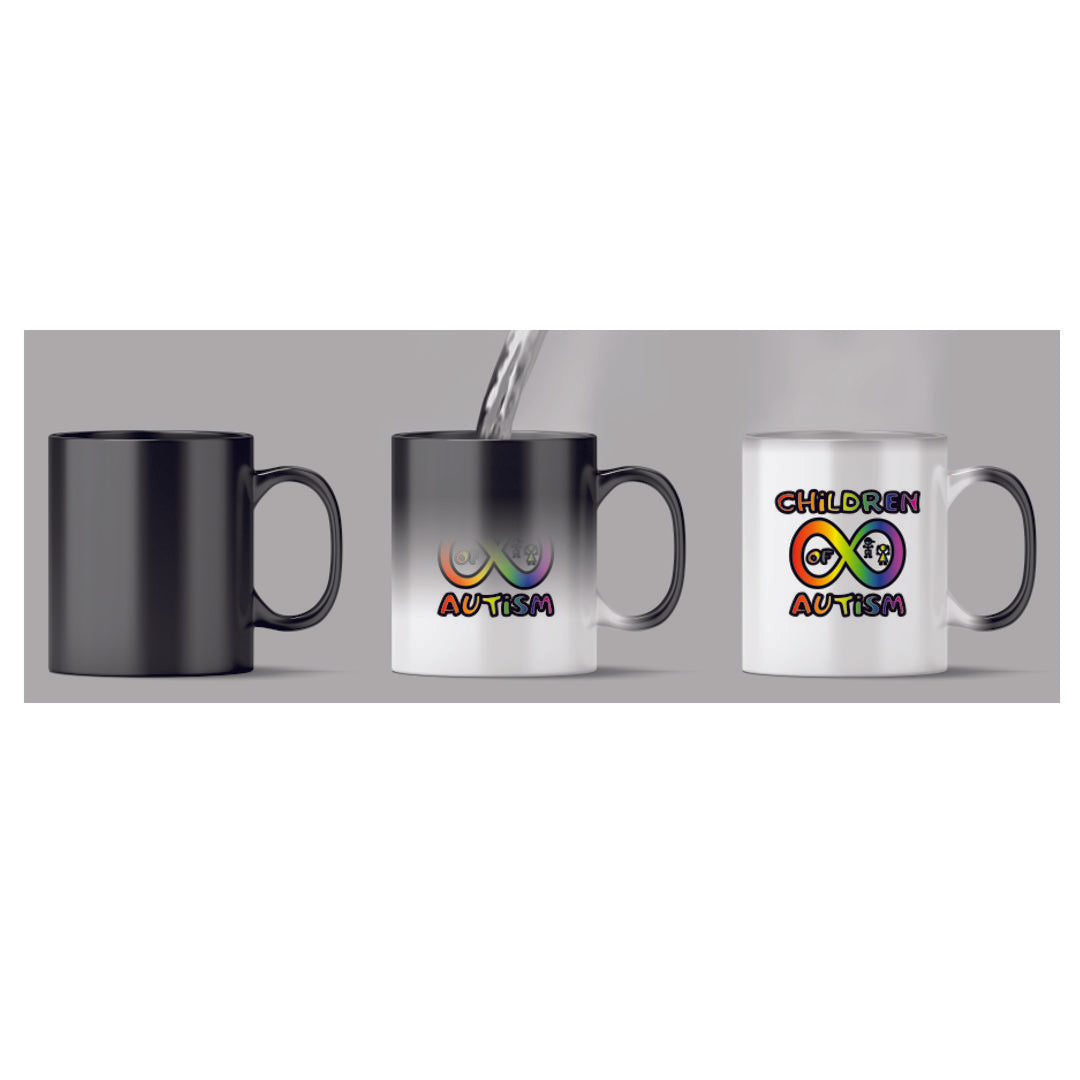 Children of Autism Logo 11 oz Magic Morph Coffee Mug