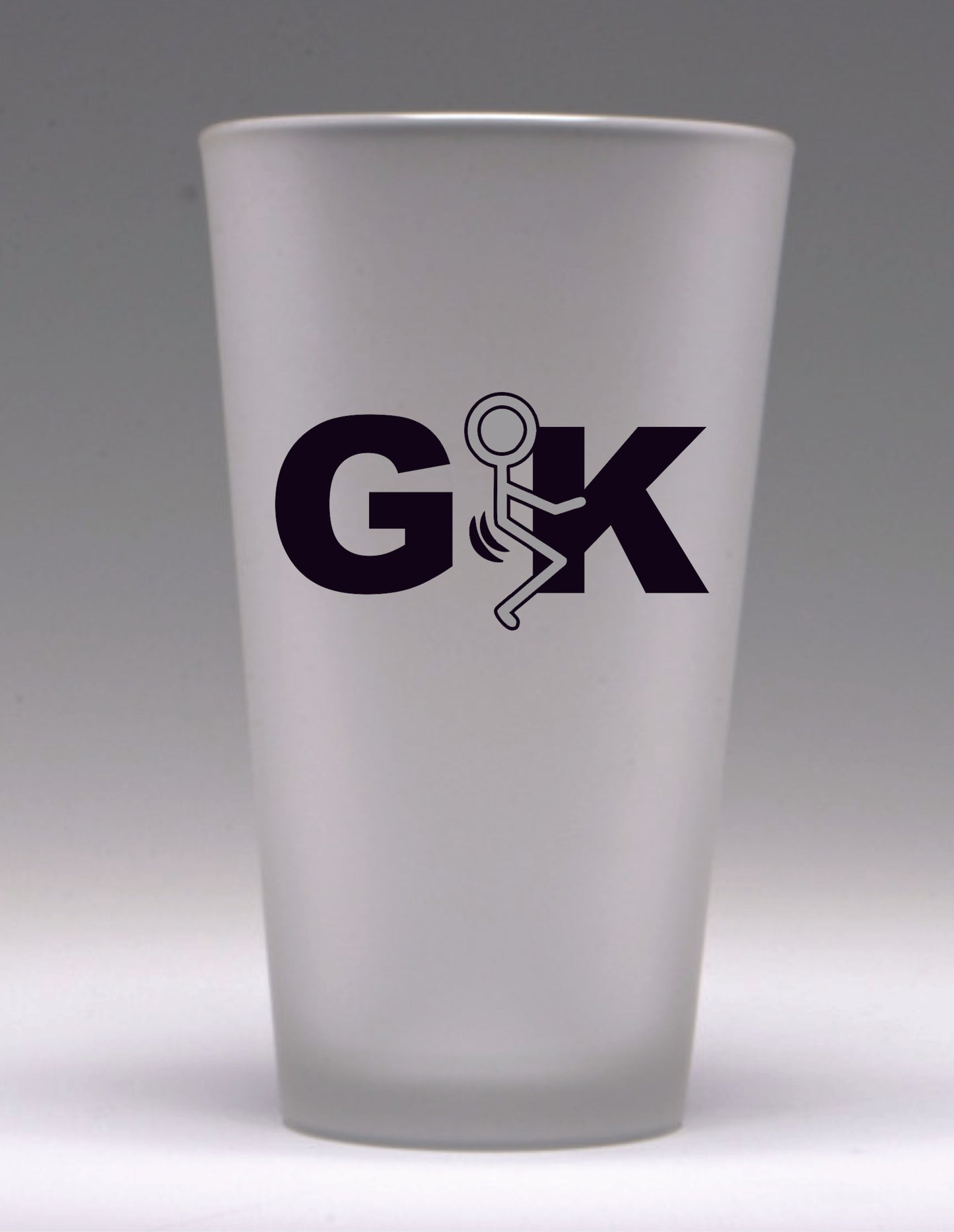 GFK Logo Frosted Pint Glass