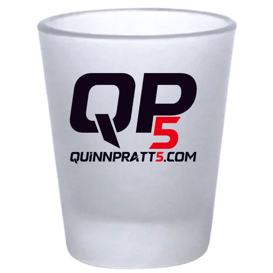 QP5 Logo Frosted Shot Glass