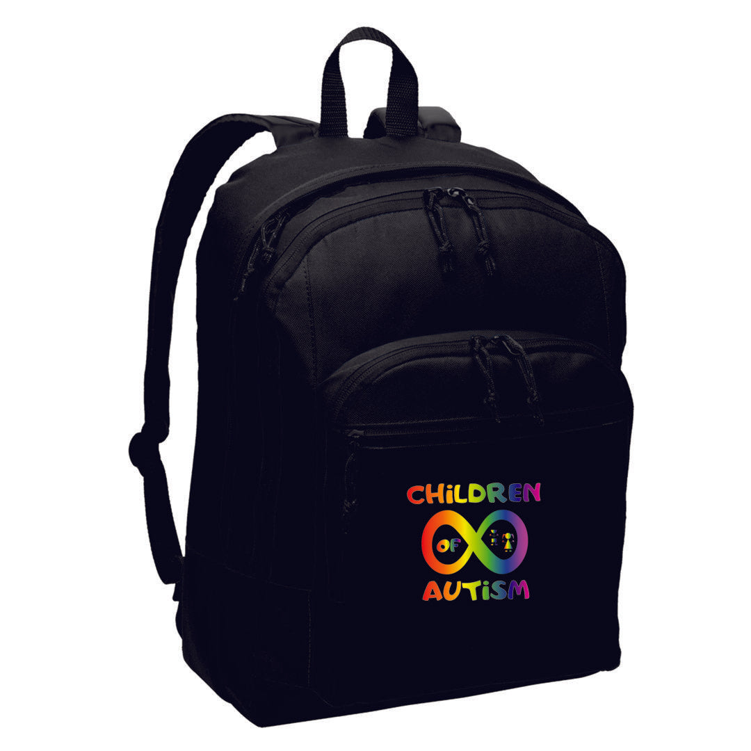 Children of Autism Logo Black Value Backpack