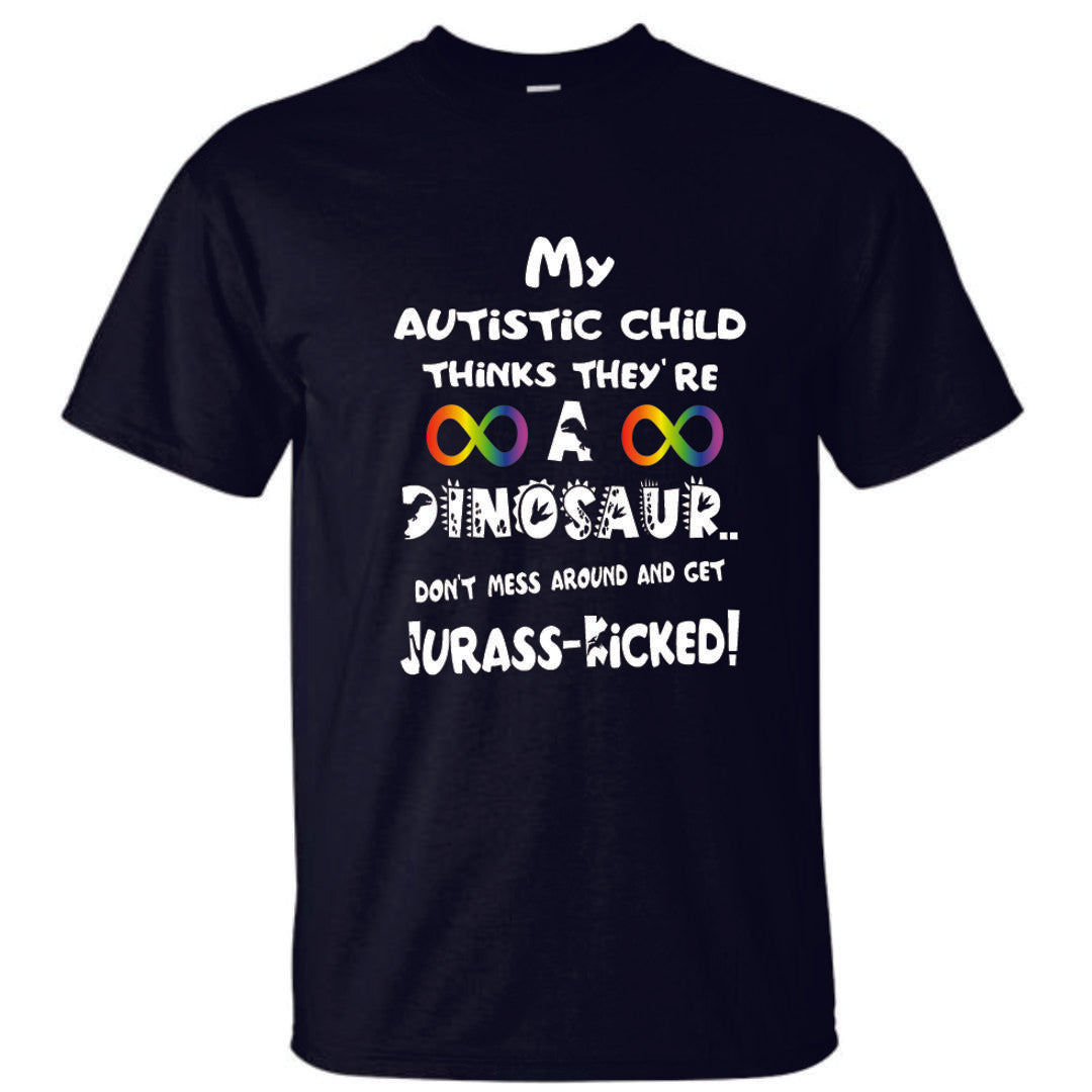 My Kid Thinks They're A Dinosaur, Jurass-Kicked Shirt YOUTH