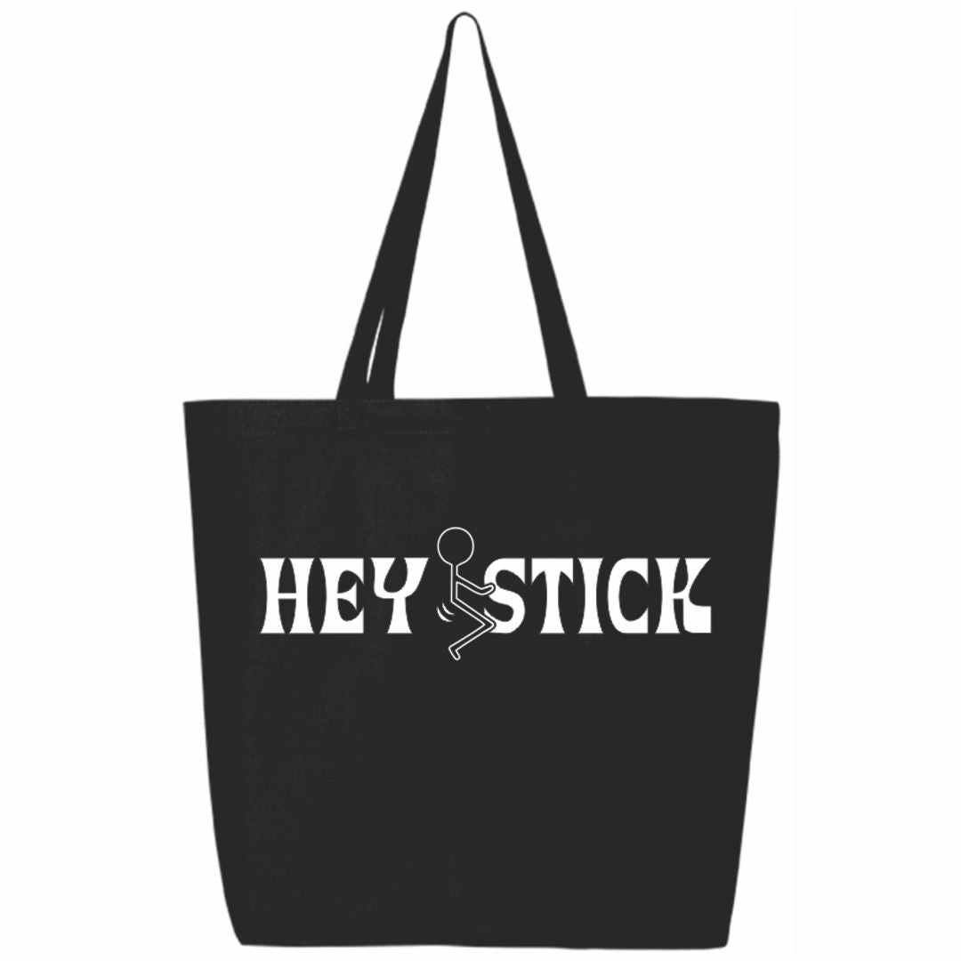 Hey F Stick Black Tote Bag
